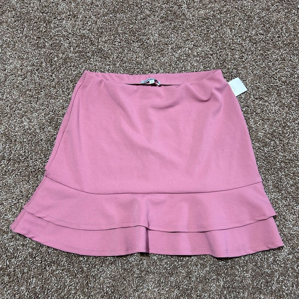Charlotte Russe Pink‎ Trumpet Mini Skirt